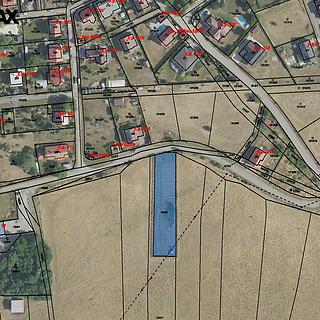 Prodej stavební parcely 1 487 m² Pičín