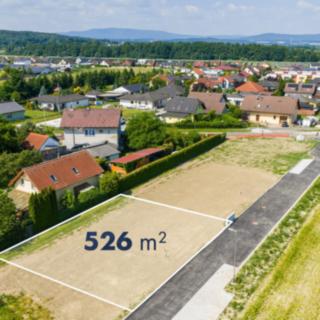 Prodej stavební parcely 526 m² Roudné
