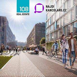 Pronájem kanceláře 3 400 m² Praha Karlín, Rohanské nábřeží