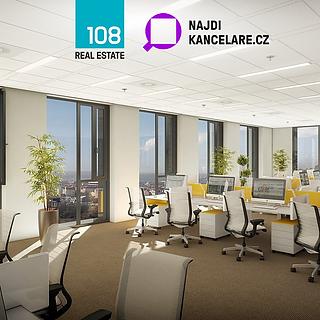Pronájem kanceláře 2 147 m² Praha Karlín, Sokolovská