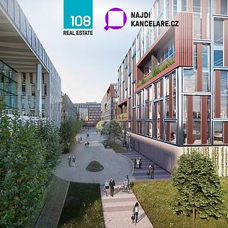 Pronájem kanceláře 2 000 m² Praha Karlín, Rohanské nábřeží
