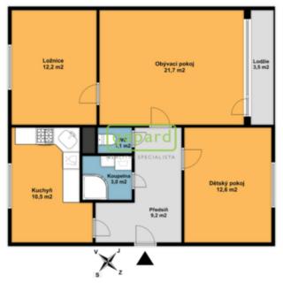 Prodej bytu 3+1 70 m² Česká Lípa, Vladimirská