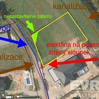 Prodej stavební parcely 1300 m² Lubná