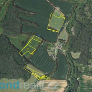 Prodej zemědělské půdy 51 077 m² Zvěstov Otradov