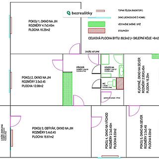 Prodej bytu 5+1 a více 89 m² Pardubice