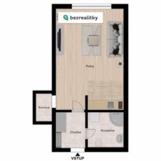Prodej bytu 1+kk a garsoniéry 30 m² Praha Bohnice, Bukolská
