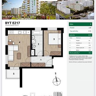 Prodej bytu 2+kk 45 m&sup2; Praha
