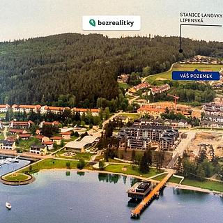 Prodej stavební parcely 536 m&sup2; Lipno nad Vltavou