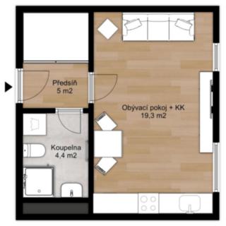 Pronájem bytu 1+kk a garsoniéry 30 m² Praha Střížkov, Střížkovská