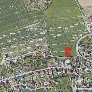 Prodej stavební parcely 1413 m² Libeř