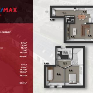 Prodej bytu 3+kk 103 m² Skorkov Podbrahy