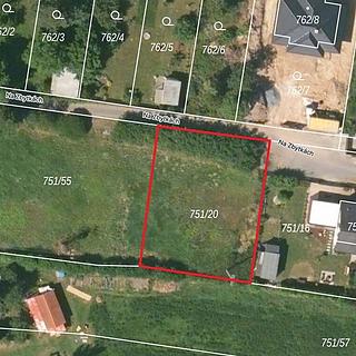 Prodej stavební parcely 673 m² Štěnovice, Na Zbytkách
