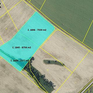 Prodej zemědělské půdy 17 492 m² Vysoká Strážnice