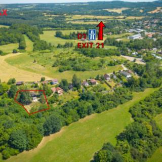 Prodej stavební parcely 1 884 m² Mirošovice, Na Vrchách