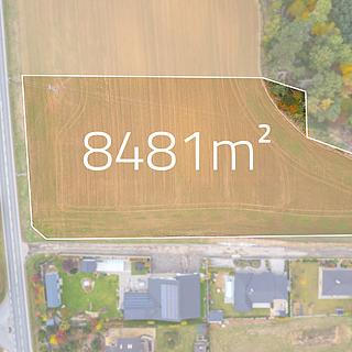 Prodej stavební parcely 8 481 m² Velká Bíteš