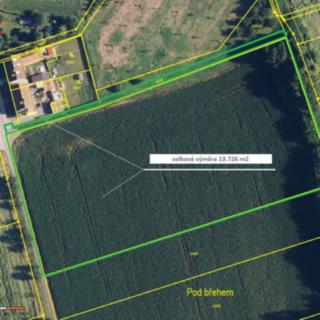 Prodej zemědělské půdy 13726 m² Bystročice