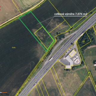 Prodej zemědělské půdy 7076 m² Bystročice