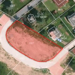 Pronájem stavební parcely 809 m² Černolice