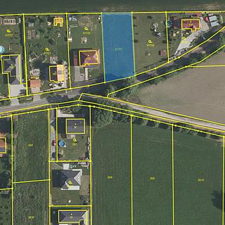 Prodej stavební parcely 1 200 m² Mojné