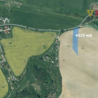 Prodej zemědělské půdy 4333 m² Zruč-Senec