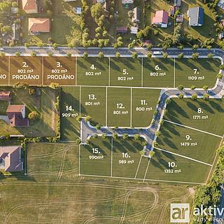 Prodej stavební parcely 801 m² Vojkov