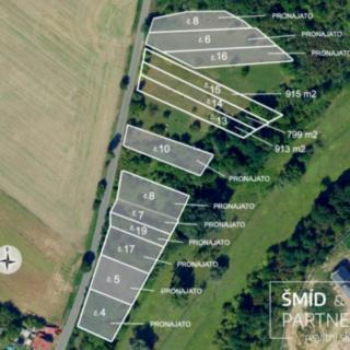 Pronájem zahrady 800 m² Pašinka