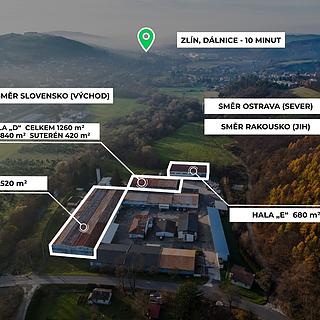 Pronájem skladu 2520 m² Zlín