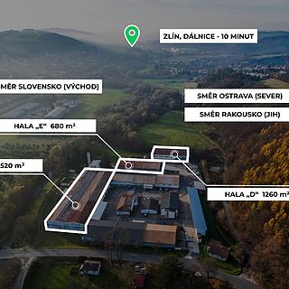 Pronájem skladu 2 520 m² Zlín, Pražanka