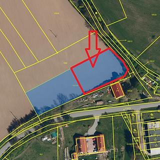 Prodej stavební parcely 1845 m&sup2; Červená Řečice