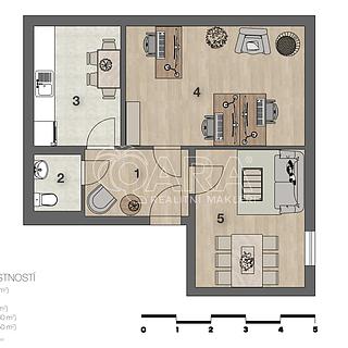 Pronájem kanceláře 47 m&sup2; Praha