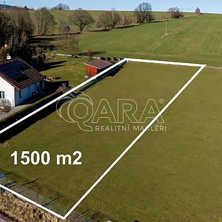 Prodej stavební parcely 1 500 m² Divišov Radonice