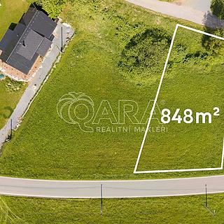 Prodej stavební parcely 848 m² Karlovice