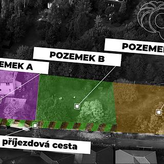 Prodej stavební parcely 2 055 m² Chrást, Vilová
