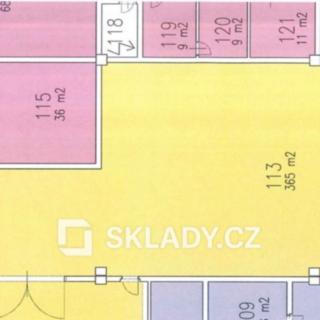 Pronájem skladu 365 m² Teplice