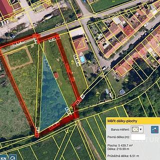Prodej stavební parcely 4544 m² Zbýšov