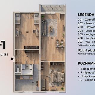 Prodej bytu 3+1 72 m² Praha Záběhlice, Jasmínová