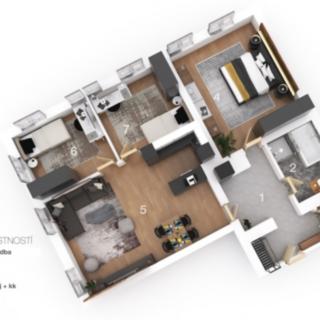 Prodej bytu 4+kk 103 m² Liberec II-Nové Město, Na Ladech