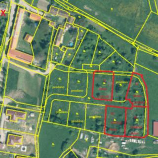 Prodej stavební parcely 1033 m² Dobev