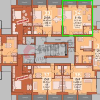 Prodej bytu 1+kk a garsoniéry 32 m² Benecko Štěpanická Lhota