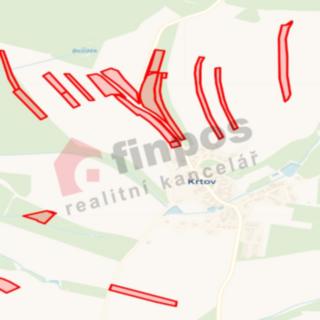 Prodej zemědělské půdy 142702 m² Krtov