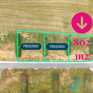 Prodej stavební parcely 802 m² Hůry