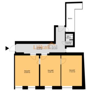 Pronájem kanceláře 73 m² Brno Ponava, Staňkova