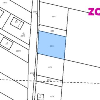 Prodej stavební parcely 1084 m² Svojšice