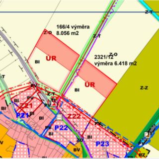 Prodej stavební parcely 6 418 m² Bechlín