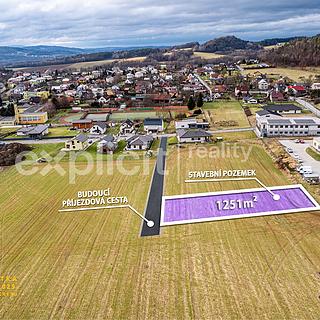 Prodej stavební parcely 1 251 m² Zubří