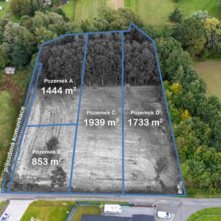 Prodej stavební parcely 1444 m² Dolní Domaslavice
