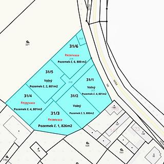 Prodej stavební parcely 801 m&sup2; Čečelice