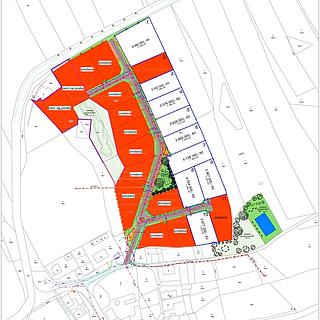 Prodej stavební parcely 1196 m&sup2; Malá Losenice