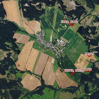 Prodej zemědělské půdy 34 659 m² Buková