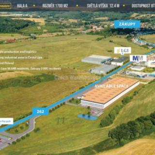 Pronájem skladu 1 710 m² Česká Lípa